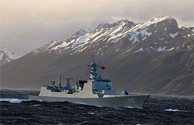China’s navy transits Strait of Magellan, conducts exercise with Chile