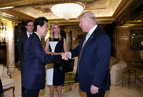Japan’s Abe sought assurances as first foreign head of state to meet President-elect Trump