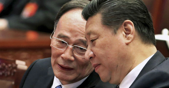 Xi tolerates relentless expansion of the politically correct Wang Qishan faction