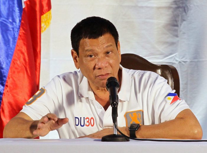 Philippines’ Duterte blames Obama for China’s escalating aggression