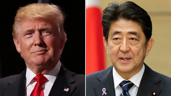 President Trump called Japan’s PM Abe hours before meeting China’s Xi