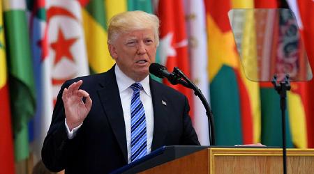 In landmark address to Sunni leaders, Trump convenes coalition against terror, Iran