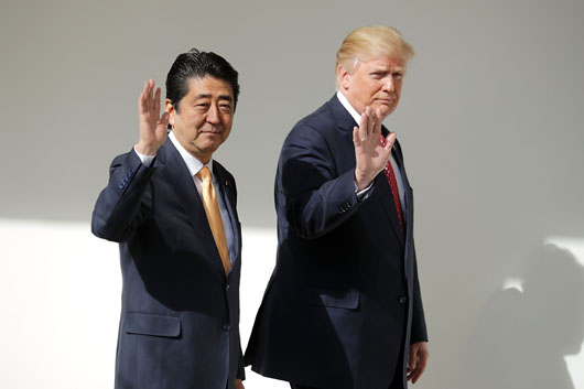 Japan’s Abe relieved at Trump decision to rethink TPP relationship