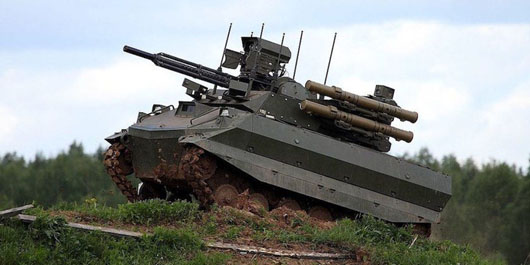 Russia claims tests of 200 new weapons in Syria including Uran-9 drone tank