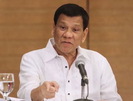 Philippine president threatens war with China over resources in South China Sea