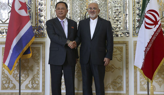 Sanctioned: North Korea’s foreign minister was in Teheran on day U.S. renewed sanctions