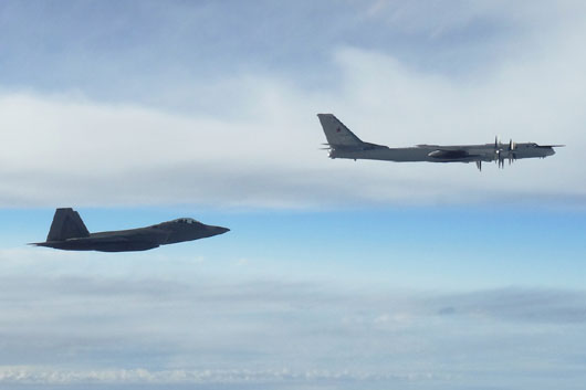 Russian nuclear bombers intercepted twice near Alaska during major Asian exercise