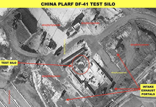 Satellite reveals work on hardened silo at China missile base