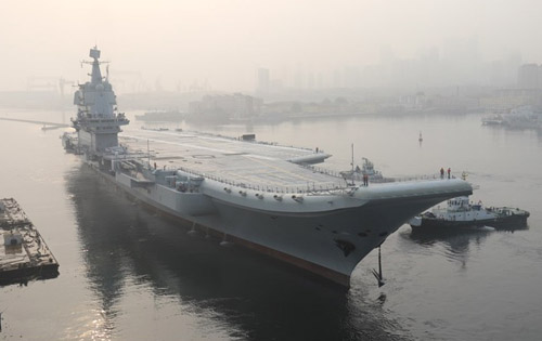 China’s second carrier departs Dalian, transits Taiwan Strait