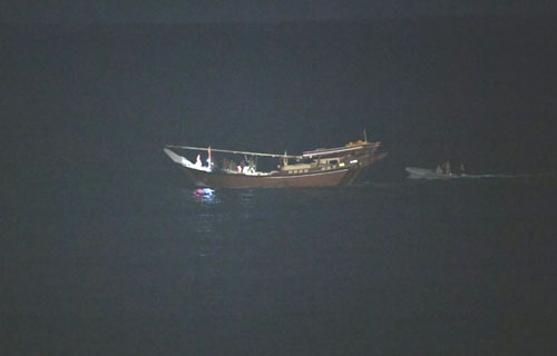 USS Normandy captures shipment of Iran weapons in Arabian Sea