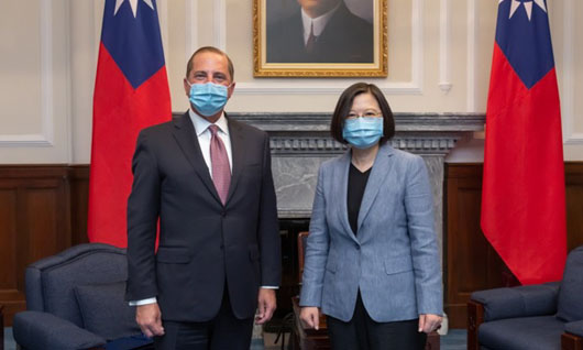 After visit by U.S. cabinet secretary to Taipei, Beijing threatens military action