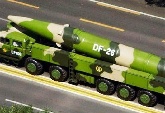 U.S. warned against coming missile power play by China