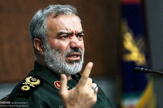 IRGC backs regime, targets minorities; General claims military threat to U.S., Israel