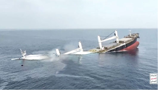 No help arrived: Iran-backed Houthis sink two ships in Red Sea with impunity