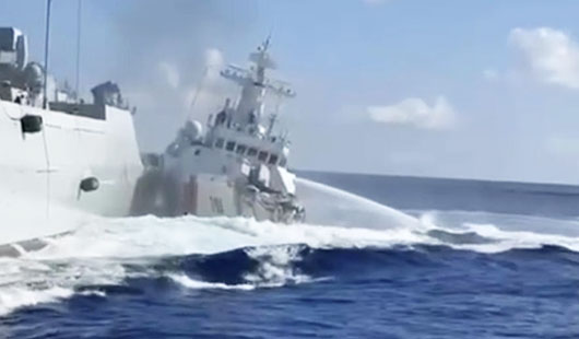 China seen acting to save face after two military ships collide near Philippines