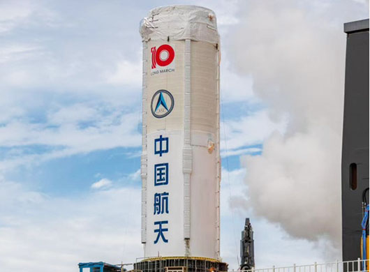 China conducts static test for Long March-10 manned Moon launcher