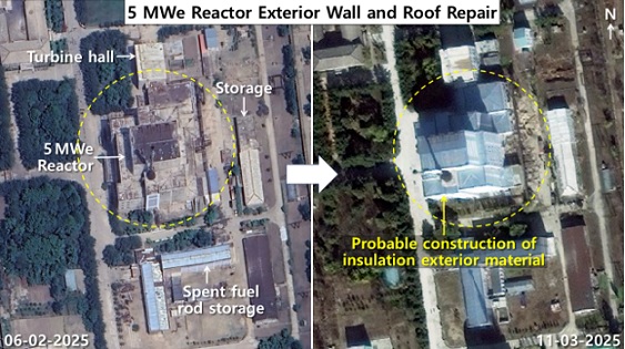 Satellite imagery reveals modernization of North Korea’s Yongbyon nuclear site