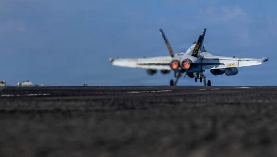 As U.S. ‘armada’ closes in, Iran drone targets carrier; ‘Boiling public anger’ in the streets