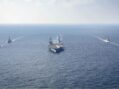 U.S. carrier group joined Japan, Philippines in patrolling tense South China Sea