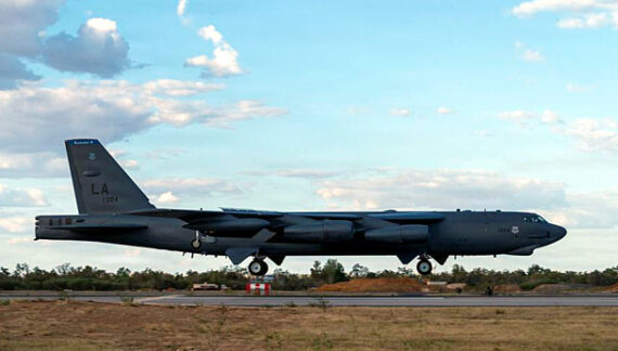Nuclear-capable B-52s join expanded U.S. military force in Australia south of China
